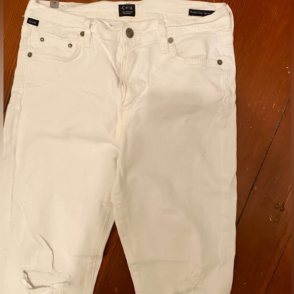 Citizens of Humanity Rocket Crop Skinny Jean, Distressed White - Picture 2 of 7